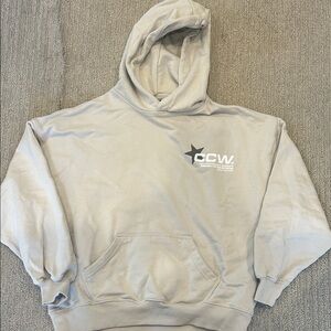 CHANEL Men's Cream Hoodie Sweater